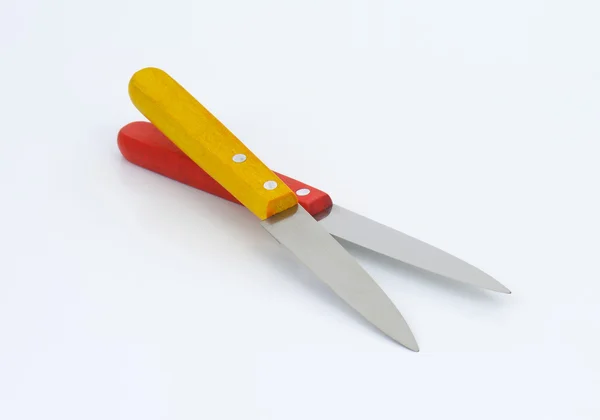 Dwa noże kuchenne — Zdjęcie stockowe
