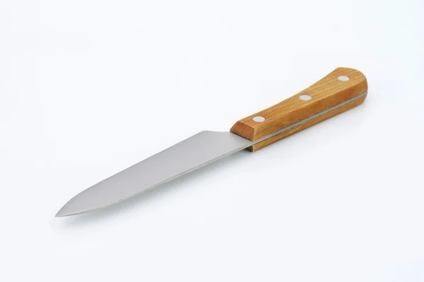 Kitchen knife with wooden handle — Stock Photo, Image