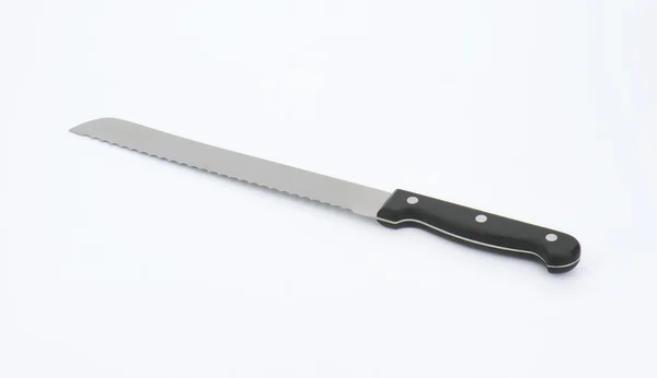 鋸歯状のパン切りナイフ — ストック写真