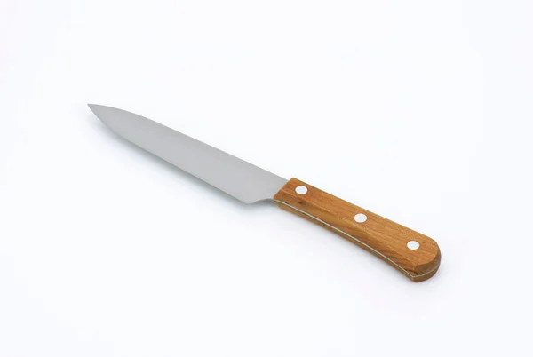 Kitchen knife with wooden handle — Stock Photo, Image