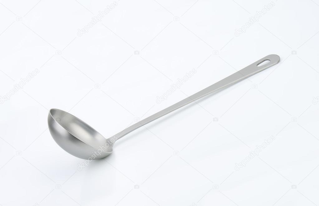 metal soup ladle