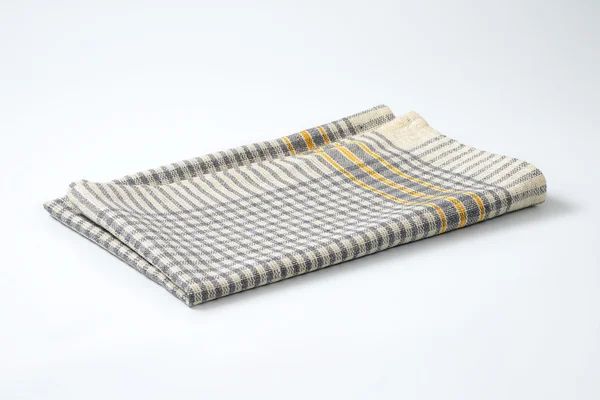 Grey checkered dish towel — Stock Photo, Image