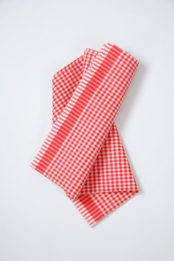 Kırmızı ve beyaz kurulama bezi