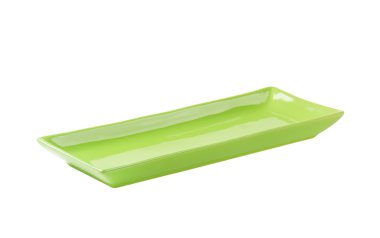 Dikdörtgen yeşil seramik tabak