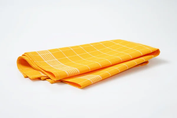 Gele keuken handdoek — Stockfoto