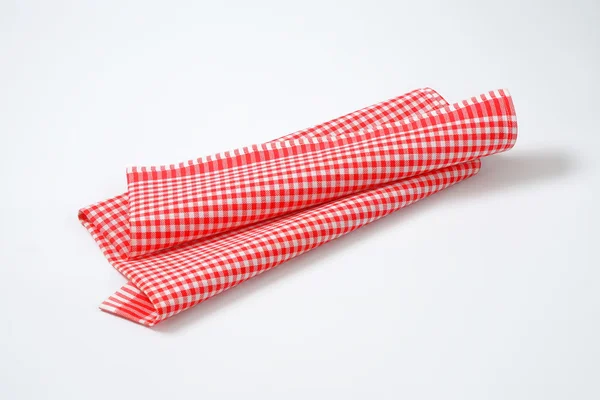 Red and white dish towel — Stock Photo, Image