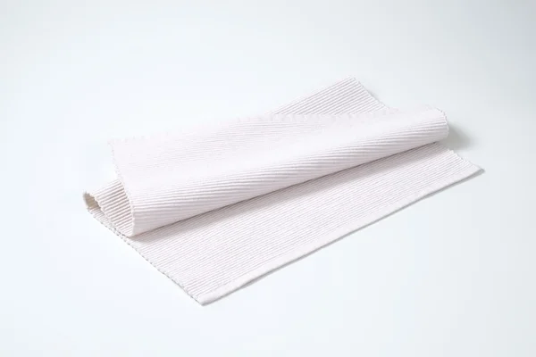 White cloth place mat — Stock Photo, Image