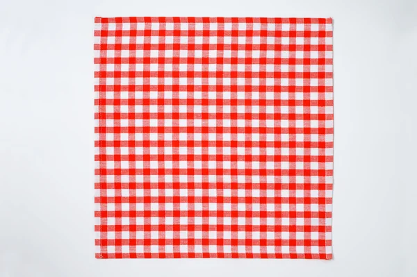 Red and white napkin — Stock Photo, Image