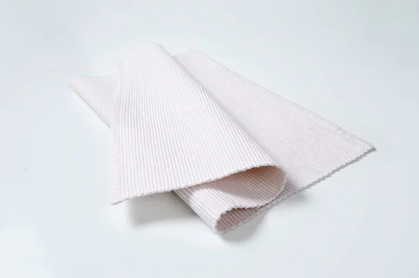 Tapis de place en tissu blanc — Photo