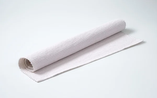 White cloth place mat — Stock Photo, Image