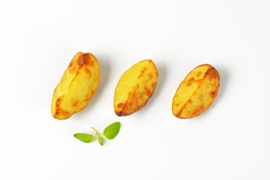 three potato wedges clipart