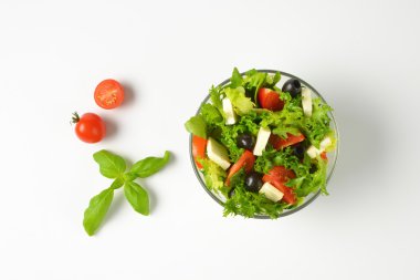 vegetable salad with feta clipart