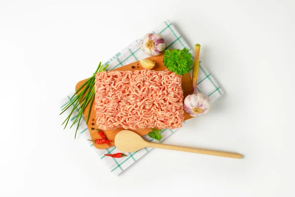 Obehandlat malet kött — Stockfoto