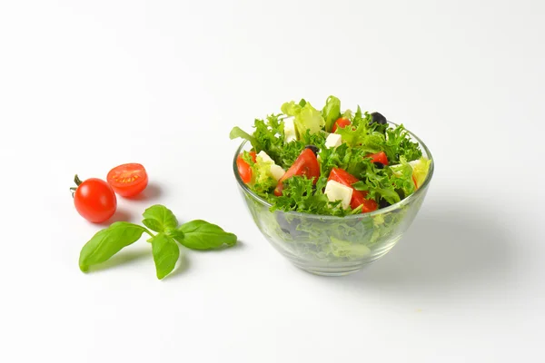 Növényi saláta feta — Stock Fotó
