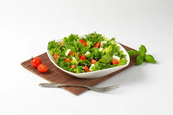 Növényi saláta feta — Stock Fotó