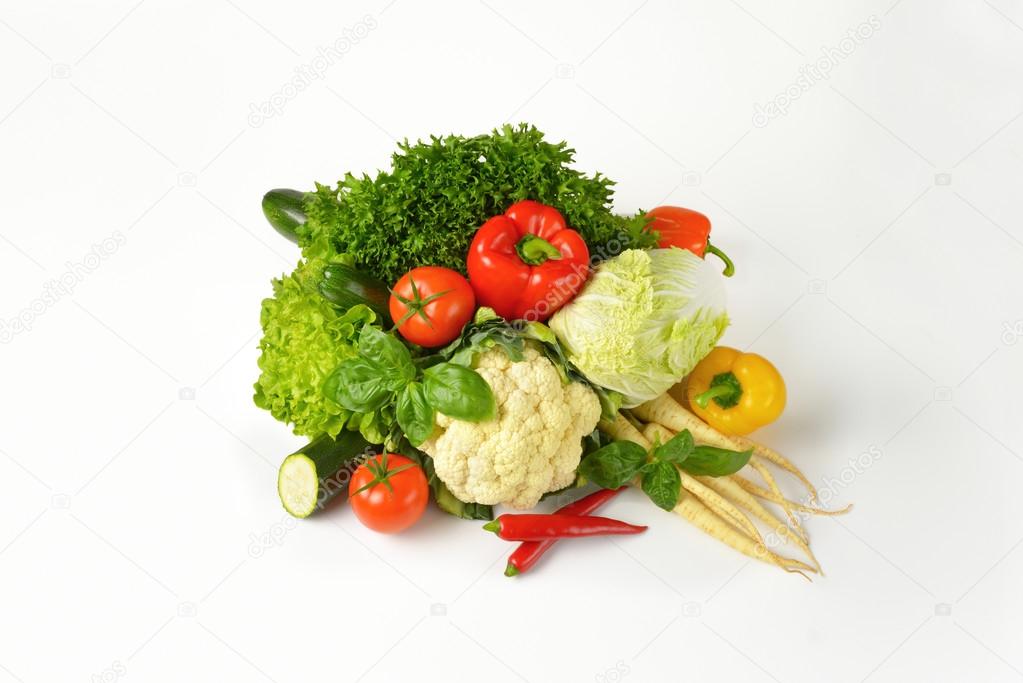 variety of fresh vegetables