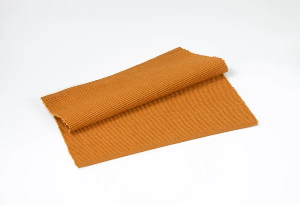 Brown woven cotton placemat — Stock Photo, Image