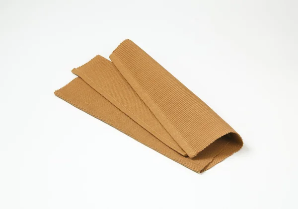 Brown cotton place mat — Stock Photo, Image