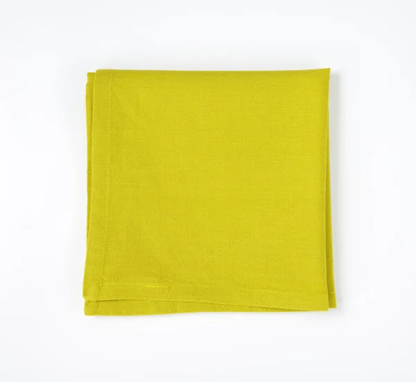 Green folded napkin — Stock Photo, Image