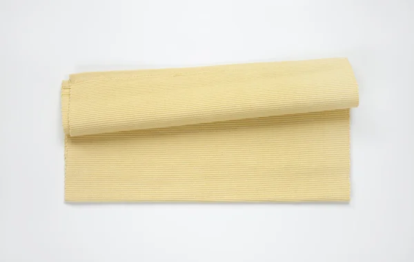 Beige cotton table mat — Stock Photo, Image
