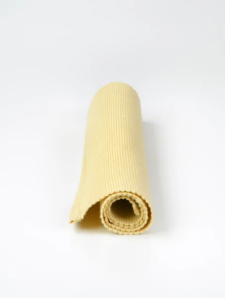 Tappeto da tavolo in cotone beige — Foto Stock