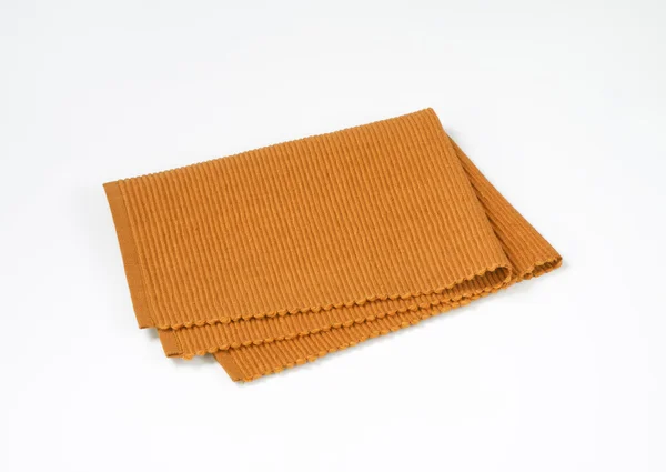 Brown woven cotton placemat — Stock Photo, Image