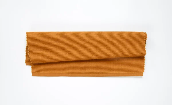 Placemat de algodão tecido marrom — Fotografia de Stock