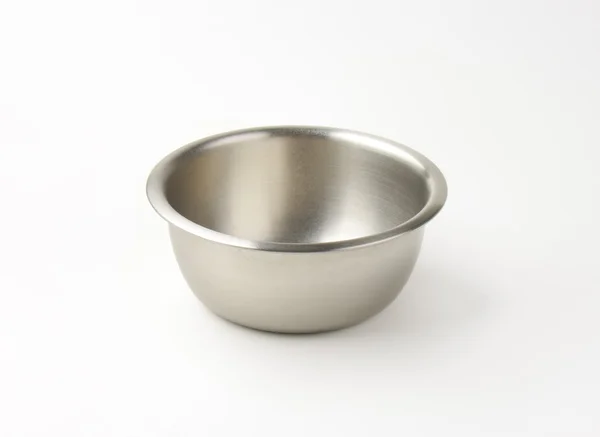 Empty metal bowl — Stock Photo, Image