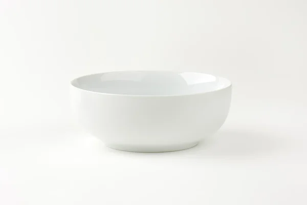 Wide white bowl — Stock Photo, Image