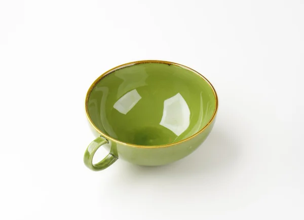 Green soup bowl — Stock Photo, Image