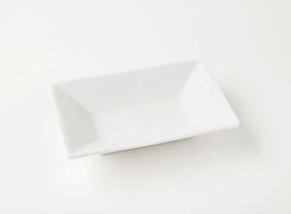 Pequeno prato branco — Fotografia de Stock