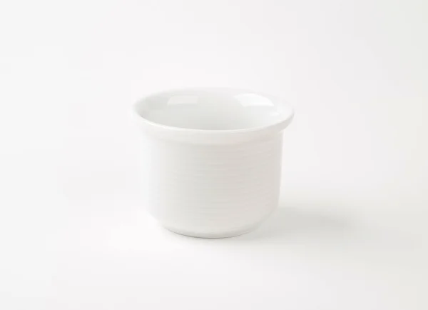 Vit kopp utan handtag — Stockfoto