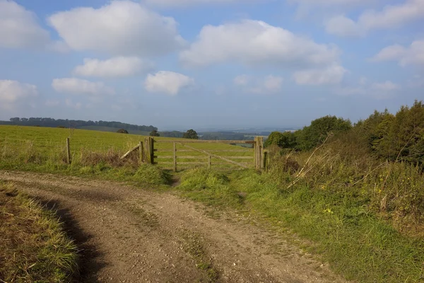 Upland farm gate — Stock Photo, Image