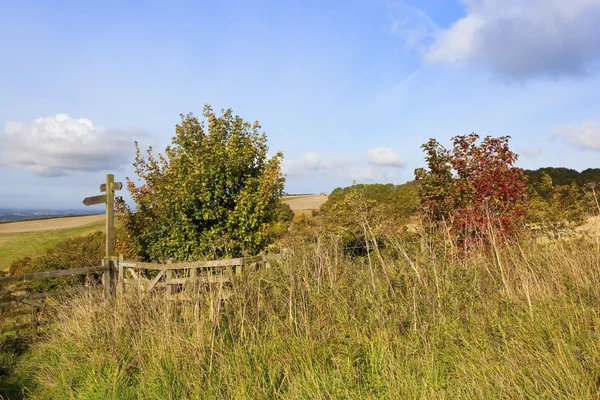 Aussichtsreiches Wanderwegschild — Stockfoto