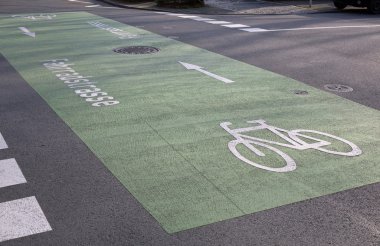 Bisiklet yol Darmstadt (Hesse, Almanya)