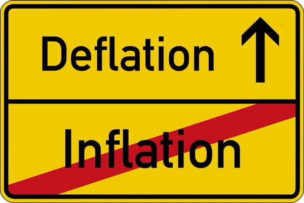 Inflación y deflación — Foto de Stock