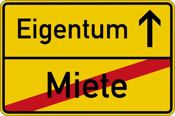 Miete und Eigentum — Stockfoto