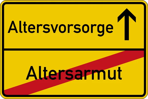 Altersarmut und Vorsorge — Stockfoto