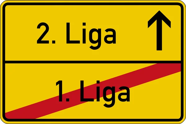 1. league and 2. league — Stock Photo, Image