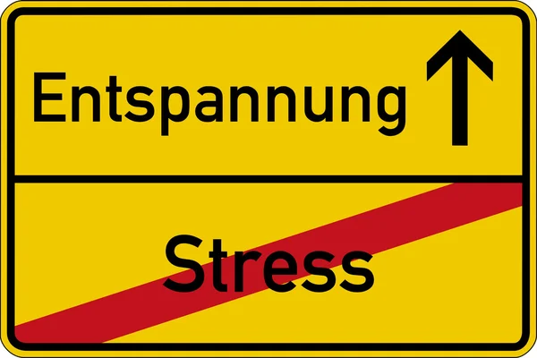 Stress och avkoppling — Stockfoto