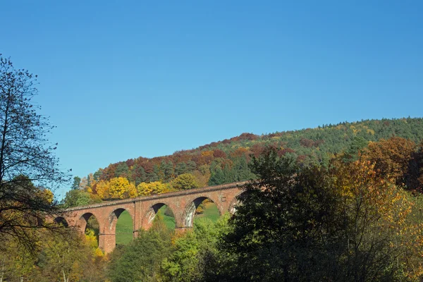 Viaduto de Himbaechel em Odenwald — Fotografia de Stock