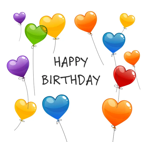 Tarjeta de felicitación Vector Happy Birthday — Vector de stock