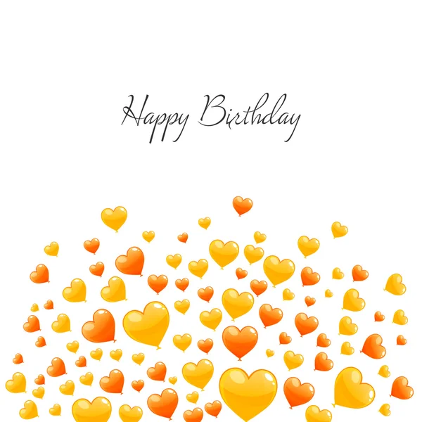 Vector Happy Birthday Greeting Card — Stock Vector