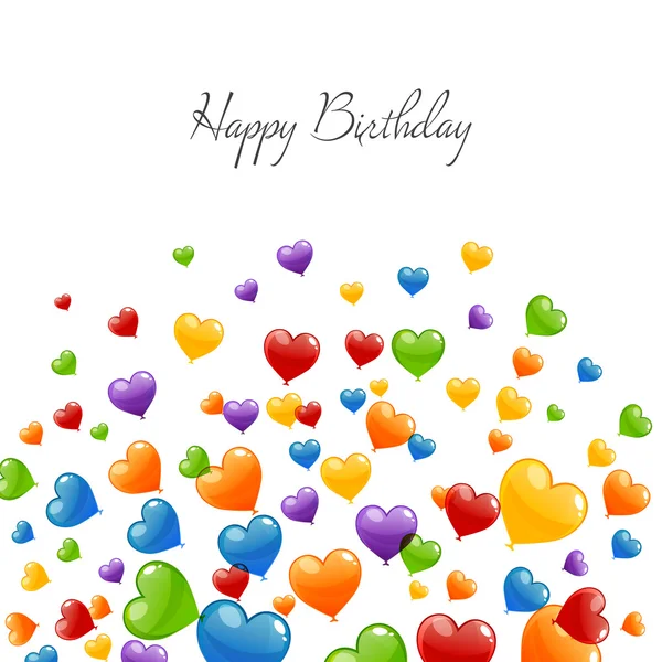 Vector Happy Birthday Greeting Card — Stock Vector