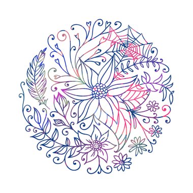 Vektör soyut süs daire