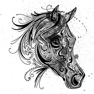 Vektör soyut süs at