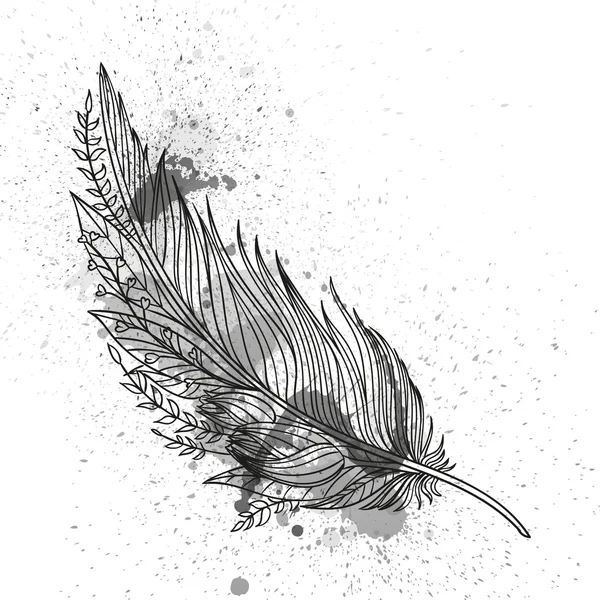 Αφηρημένη διακοσμητικά φτερά διάνυσμα — Διανυσματικό Αρχείο