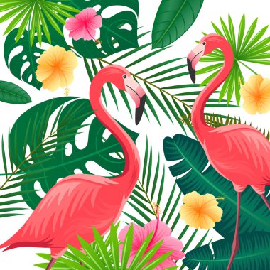 vektör tropikal arka plan