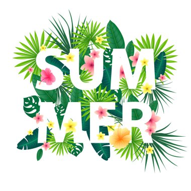 vektör tropikal arka plan