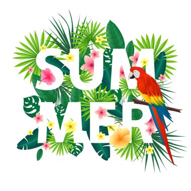 vektör tropikal arka plan